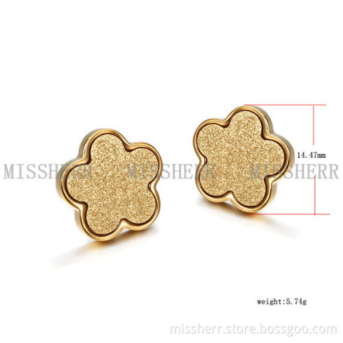 Popular Flower Jewelry Rhinestone Stud Earring